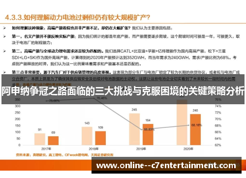 阿申纳争冠之路面临的三大挑战与克服困境的关键策略分析